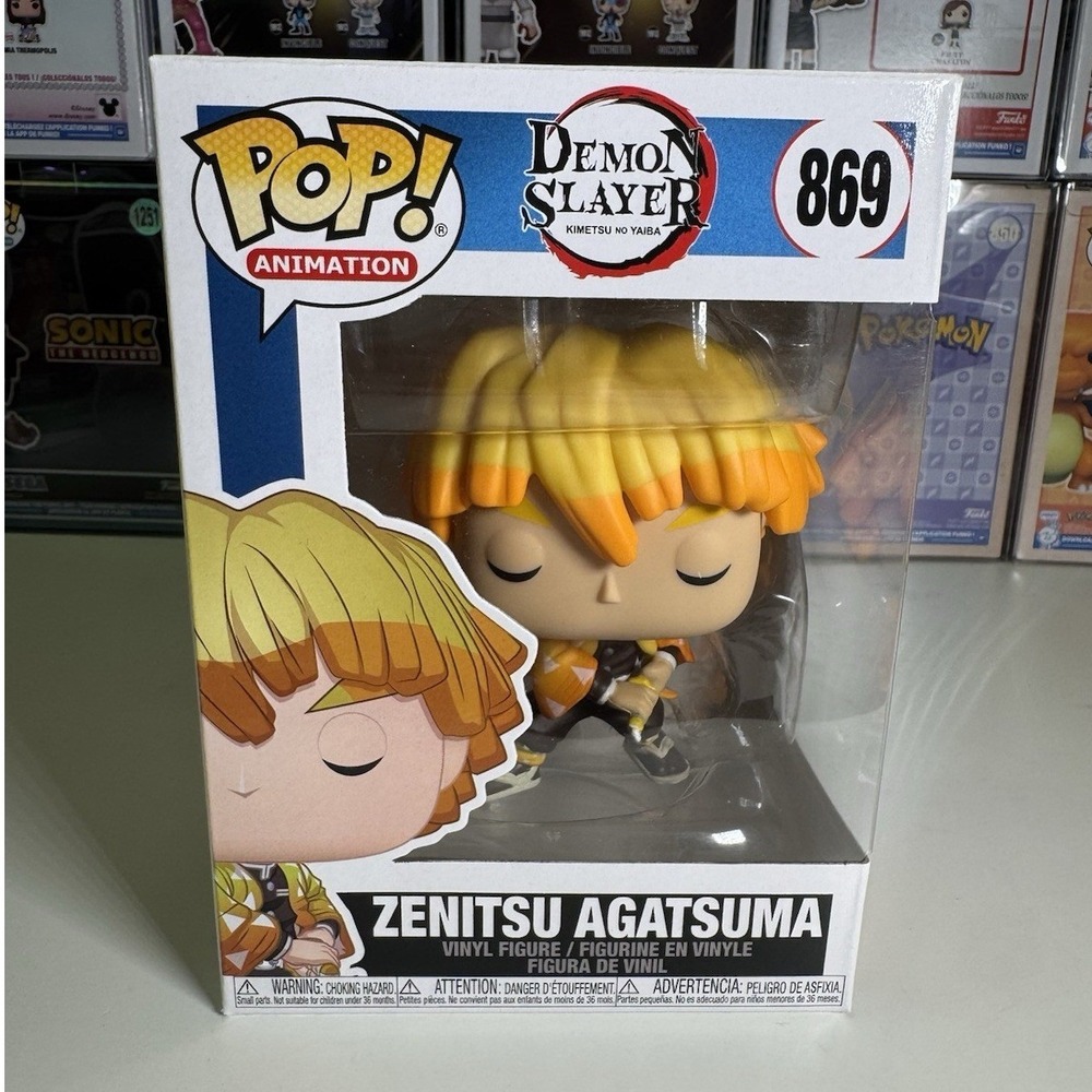 Funko Pop Demon Slayer Zenitsu Agatsuma #869 Kimetsu no Yaiba Anime